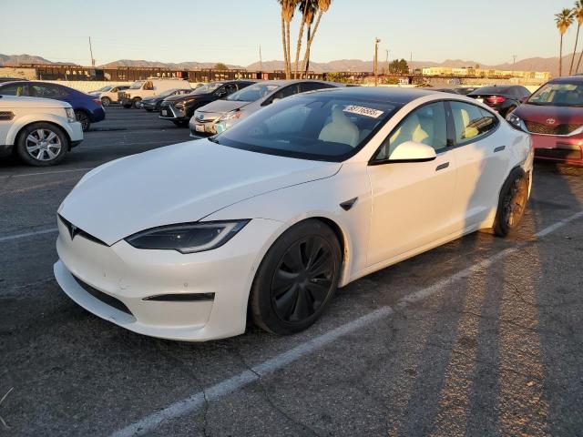 5YJSA1E55NF491934 - 2022 TESLA MODEL S WHITE photo 1