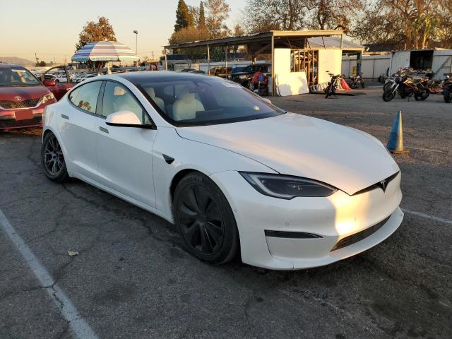 5YJSA1E55NF491934 - 2022 TESLA MODEL S WHITE photo 4