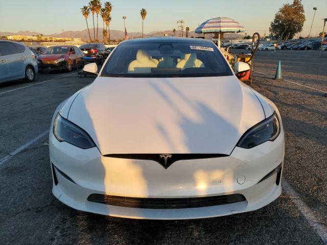5YJSA1E55NF491934 - 2022 TESLA MODEL S WHITE photo 5