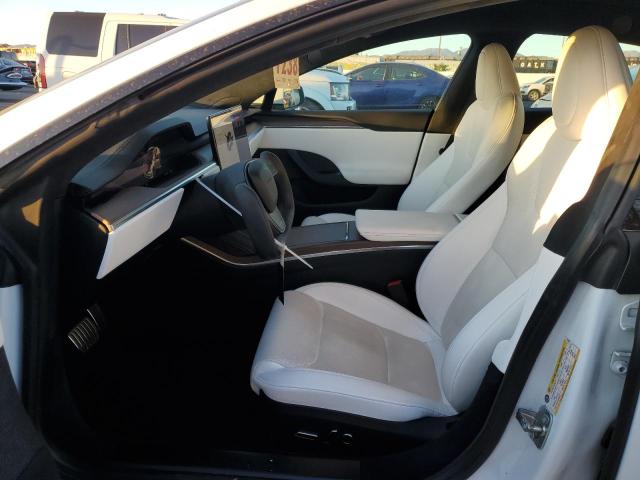 5YJSA1E55NF491934 - 2022 TESLA MODEL S WHITE photo 7