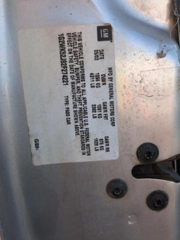 1G2WK52J82F274221 - 2002 PONTIAC GRAND PRIX SE 银色 照片 13