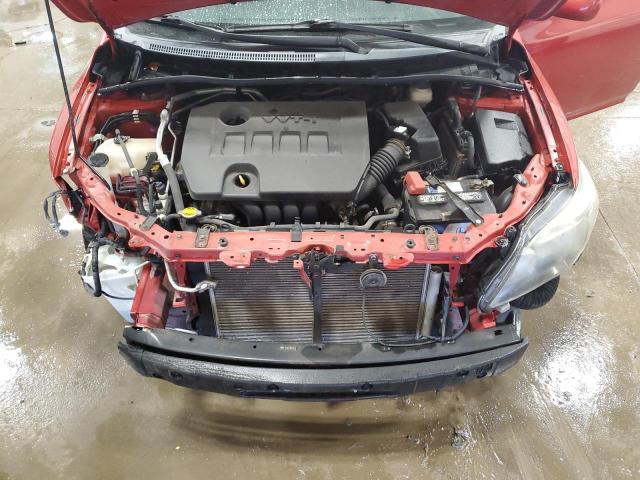 2T1BU4EE9BC599417 - 2011 TOYOTA COROLLA LE BASE RED photo 11