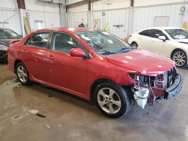 2T1BU4EE9BC599417 - 2011 TOYOTA COROLLA LE BASE RED photo 4