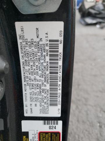 5TEJU62N78Z474186 - 2008 TOYOTA TACOMA DOUBLE CAB PRERUNNER BLACK photo 13