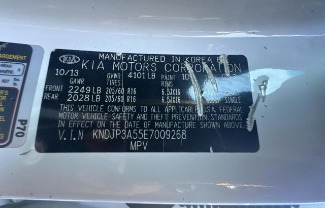 KNDJP3A55E7009268 - 2014 KIA SOUL + WHITE photo 10