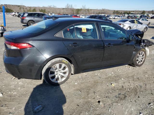 5YFEPMAE9MP178830 - 2021 TOYOTA COROLLA LE BLACK photo 3