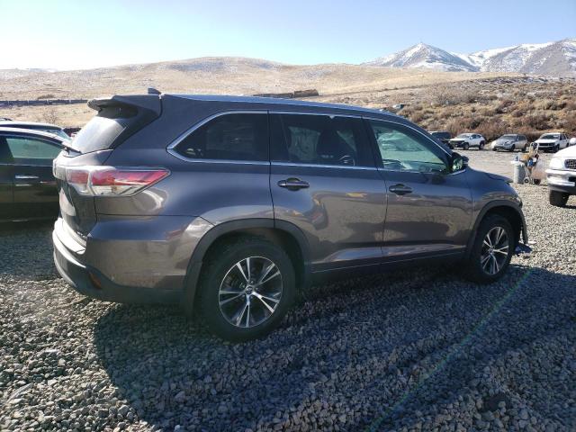 5TDJKRFH1GS242741 - 2016 TOYOTA HIGHLANDER XLE GRAY photo 3