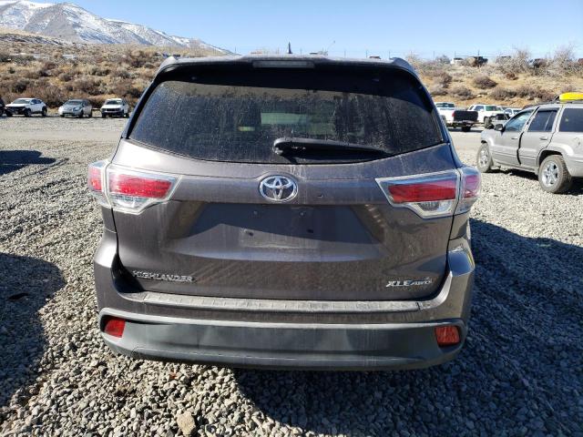 5TDJKRFH1GS242741 - 2016 TOYOTA HIGHLANDER XLE GRAY photo 6