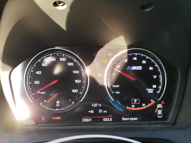 WBS2U7C06L7E00007 - 2020 BMW M2 COMPETITION WHITE photo 9