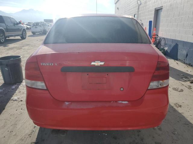 KL1TD52655B340117 - 2005 CHEVROLET AVEO BASE Qırmızı foto 6