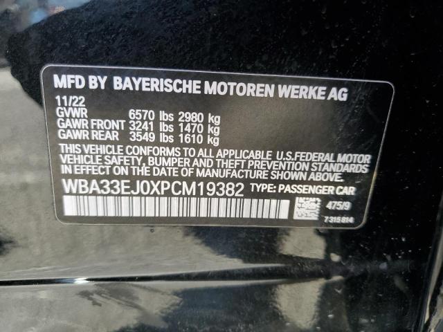 WBA33EJ0XPCM19382 - 2023 BMW 760 XI BLACK photo 12