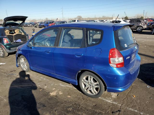 JHMGD37657S067012 - 2007 HONDA FIT S 蓝色 照片 2