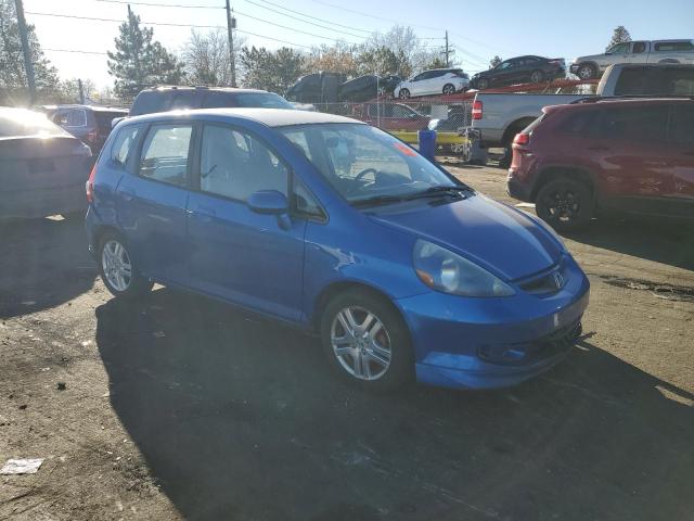 JHMGD37657S067012 - 2007 HONDA FIT S 蓝色 照片 4