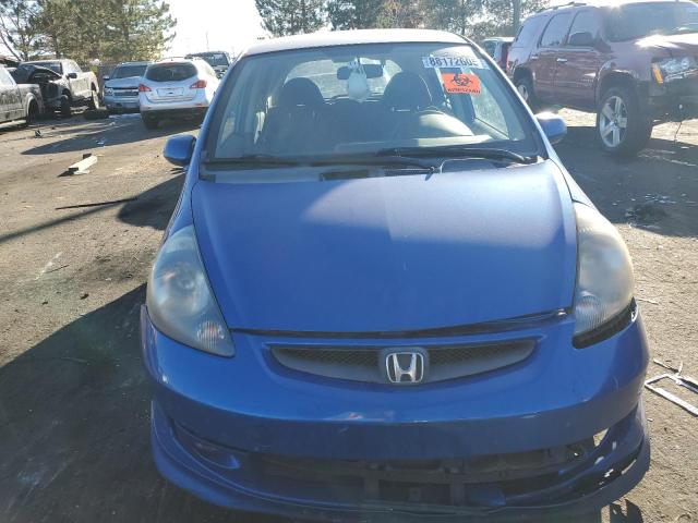 JHMGD37657S067012 - 2007 HONDA FIT S 蓝色 照片 5