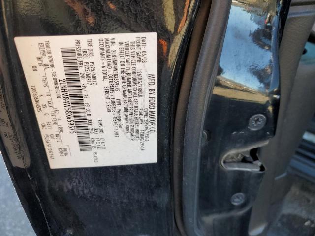 2LNHM84W58X659575 - 2008 LINCOLN TOWN CAR EXECUTIVE L BLACK photo 12