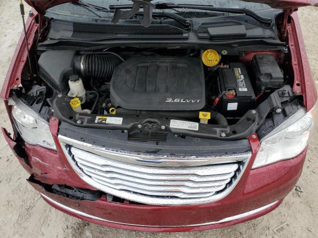 2C4RC1CG3FR729802 - 2015 CHRYSLER TOWN & COU TOURING L RED photo 12