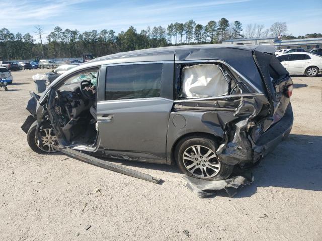 5FNRL5H68CB055676 - 2012 HONDA ODYSSEY EXL GRAY photo 2