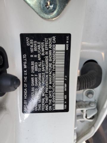 SHHFK7H7XHU233281 - 2017 HONDA CIVIC EXL თეთრი ფოტო 13