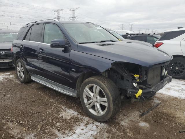 4JGDA5HB6CA016800 - 2012 MERCEDES-BENZ ML 350 4MATIC BLUE photo 4