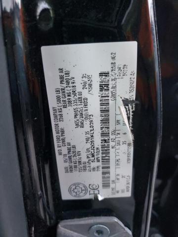 5LMCJ2D91KUL00973 - 2019 LINCOLN MKC SELECT Czarny zdjęcie 13