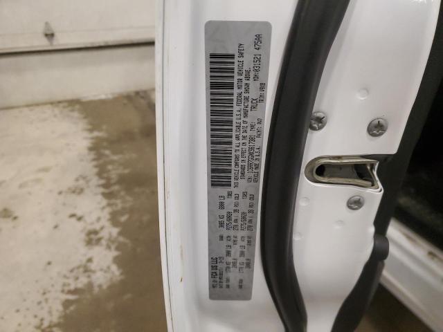 1C6RR7GGXKS617381 - 2019 RAM 1500 CLASS SLT თეთრი ფოტო 12