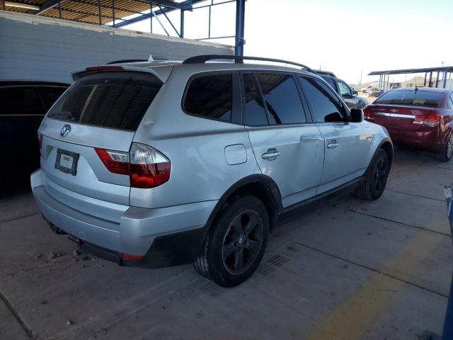 WBXPC93458WJ17559 - 2008 BMW X3 3.0SI SILVER photo 3