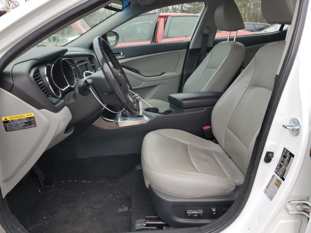 5XXGN4A78DG103772 - 2013 KIA OPTIMA EX WHITE photo 7