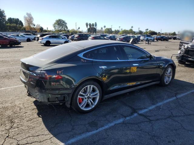 5YJSA1H25EFP62945 - 2014 TESLA MODEL S 绿色 照片 3