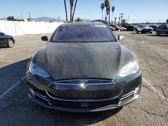5YJSA1H25EFP62945 - 2014 TESLA MODEL S 绿色 照片 5