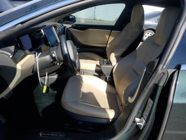 5YJSA1H25EFP62945 - 2014 TESLA MODEL S 绿色 照片 7