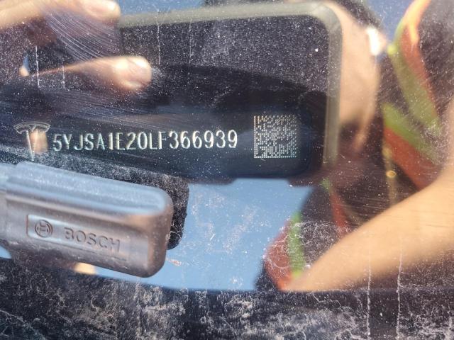 5YJSA1E20LF366939 - 2020 TESLA MODEL S BLUE photo 13