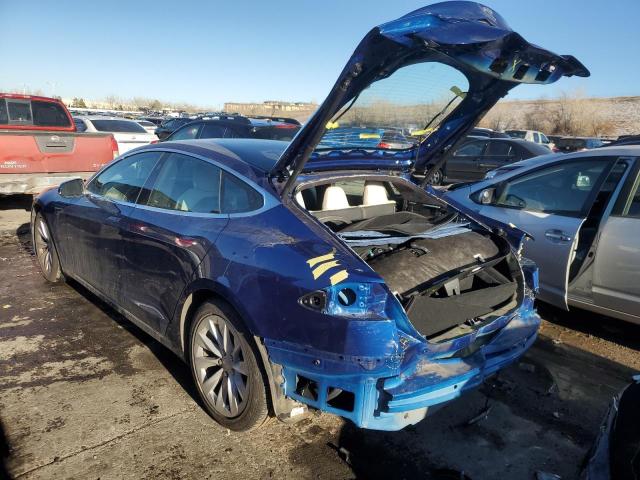 5YJSA1E20LF366939 - 2020 TESLA MODEL S BLUE photo 2