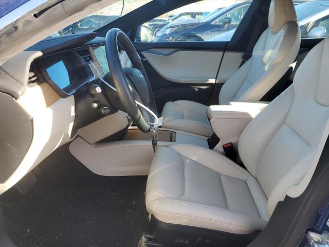 5YJSA1E20LF366939 - 2020 TESLA MODEL S BLUE photo 7