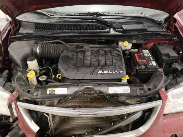 2C4RC1CG5DR660270 - 2013 CHRYSLER TOWN & COU TOURING L RED photo 12