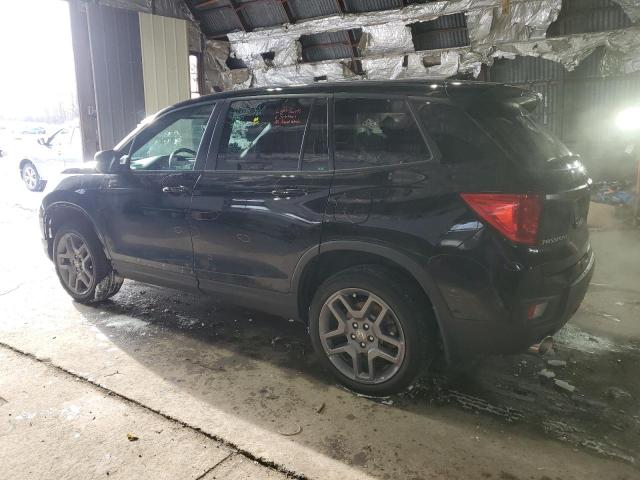5FNYF8H55NB023413 - 2022 HONDA PASSPORT EXL BLACK photo 2