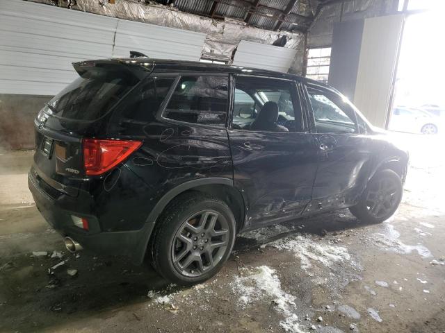 5FNYF8H55NB023413 - 2022 HONDA PASSPORT EXL BLACK photo 3