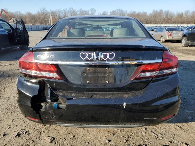 19XFB2F99DE267351 - 2013 HONDA CIVIC EXL შავი ფოტო 6