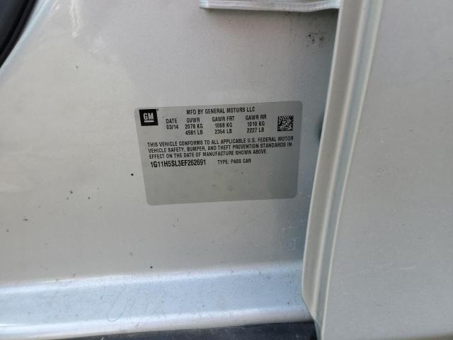 1G11H5SL3EF262691 - 2014 CHEVROLET MALIBU LTZ GRAY photo 12