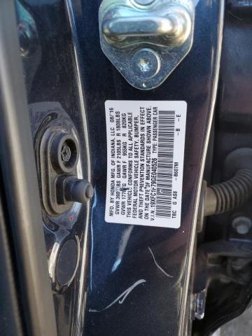 19XFC1F79GE040526 - 2016 HONDA CIVIC EXL გრაფიტი ფოტო 12