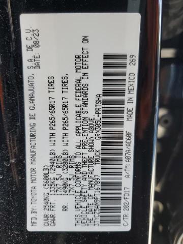 3TYCZ5AN9PT167897 - 2023 TOYOTA TACOMA DOUBLE CAB 黑色 照片 12