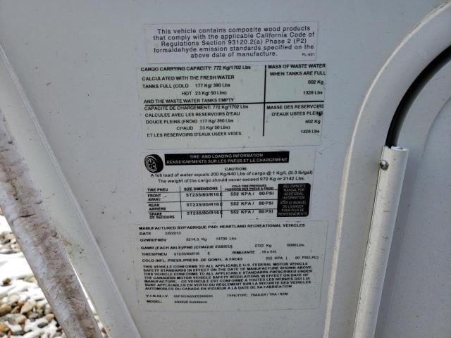 5SFSG382XEE265933 - 2014 HEARTLAND GATEWAY 白色 照片 10