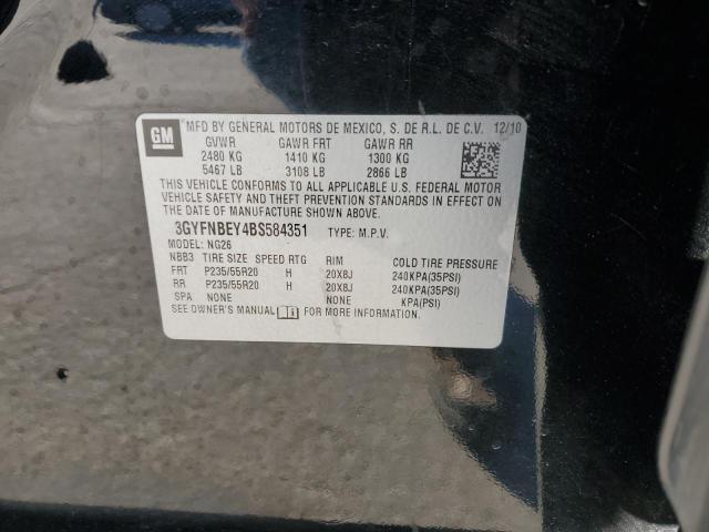 3GYFNBEY4BS584351 - 2011 CADILLAC SRX PERFORMANCE COLLECTION 黑色 照片 13