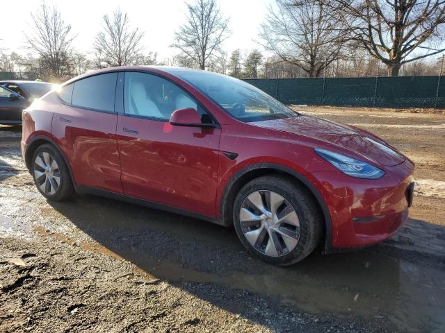 5YJYGDEE2LF034635 - 2020 TESLA MODEL Y RED photo 4