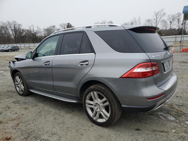 4JGDA5HB1DA118300 - 2013 MERCEDES-BENZ ML 350 4MATIC SILVER photo 2