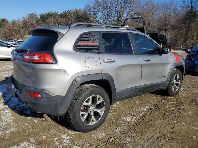1C4PJMBS3EW180421 - 2014 JEEP CHEROKEE TRAILHAWK SILVER photo 3