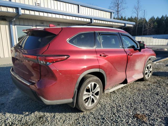 5TDHZRBH9LS506525 - 2020 TOYOTA HIGHLANDER XLE RED photo 3