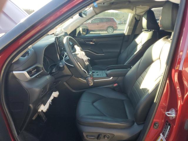 5TDHZRBH9LS506525 - 2020 TOYOTA HIGHLANDER XLE RED photo 7