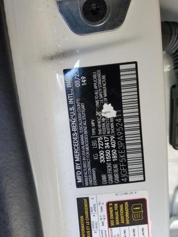 4JGFF5KE3PA952411 - 2023 MERCEDES-BENZ GLS 450 4MATIC WHITE photo 13
