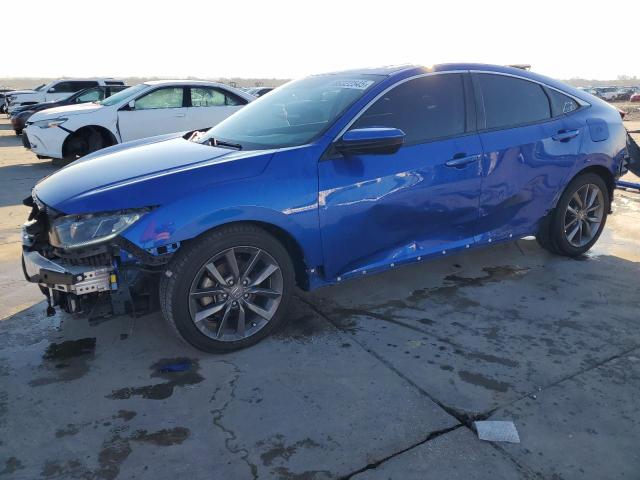 19XFC1F34ME008771 - 2021 HONDA CIVIC EX BLUE photo 1