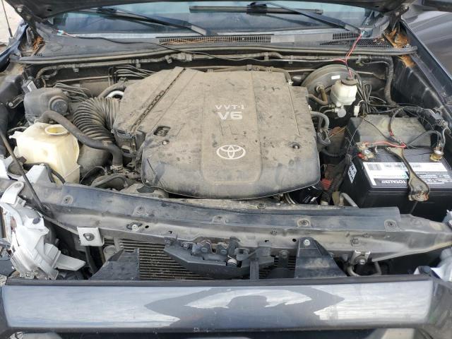 5TFJU4GN5EX054989 - 2014 TOYOTA TACOMA DOUBLE CAB PRERUNNER SILVER photo 11